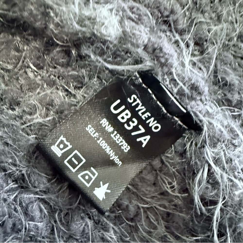 POL Anthropologie Gray Eyelash Knit Long Duster Cardigan Size M - Picture 7 of 7